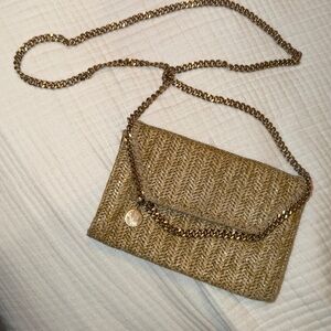 Stella McCartney NWT Falabella Mini Woven Vegan Suede Cross-Body bag